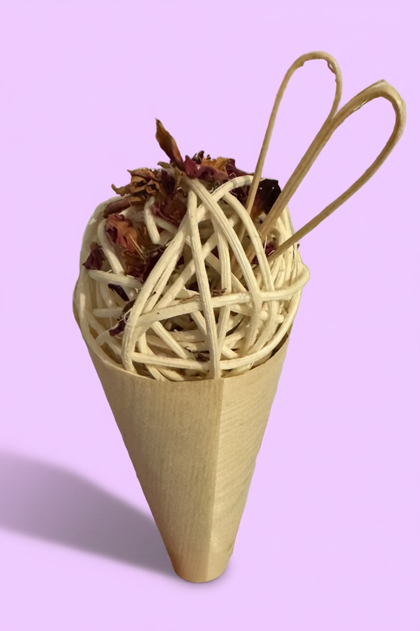 Rose Petal Ice Cream Cone