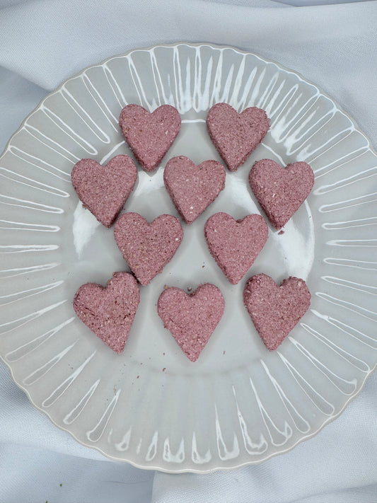 Strawberry & Raspberry Hearts